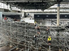 Aufbau in Halle:Eins (Foto: Leipziger Messe)