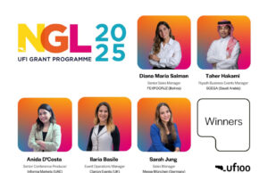 Die Gewinner des UFI Next Generation Leadership Grant 2025 (Grafik: UFI)