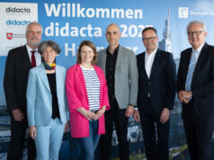 Dr. Hans-Joachim Prinz, Dinah Korb, Julia Willie Hamburg, Belit Onay, Dr. Jochen Köckler und Dr. Theodor Niehaus (von links, Foto: Deutsche Messe AG)