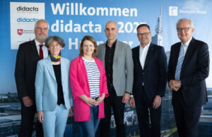 Dr. Hans-Joachim Prinz, Dinah Korb, Julia Willie Hamburg, Belit Onay, Dr. Jochen Köckler und Dr. Theodor Niehaus (von links, Foto: Deutsche Messe AG)