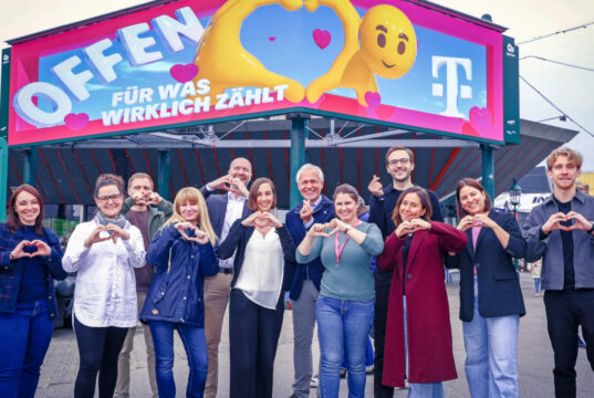 Magenta startet Kampagne auf neuem Iconic Screen am Prater (Foto: Rene Wallentin)