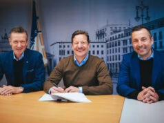 Thomas E. Herrich, Hendrik Schiphorst und Ralf Huschen (von links, Foto: Hertha BSC)