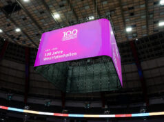 Neuer LED-Würfel mit vollbespielbaren, gerundeten Ecken (Foto: Westfalenhallen/DeinSocialMediaGmbH)