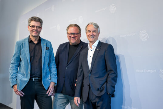 Stefan Lohnert, Thomas Glawa und Roland Bleinroth (von links, Foto: Messe Stuttgart)