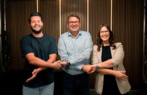 Wechsel in der Geschäftsführung bei Hinte Marketing & Media Vincenz Hinte, Bernhard Klumpp und Corinna Bietzker (von links, Foto: Hinte)