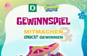 Deichmann mit SpongeBob-Schuhkonfigurator bei der gamescom Visual zur neuen Deichmann-Kampagne (Grafik: Deichmann/Paramount)
