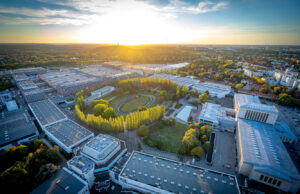 Berliner Senatsumweltverwaltung kooperiert mit der Messe Berlin Gelände der Messe Berlin von oben (Foto: Messe Berlin)