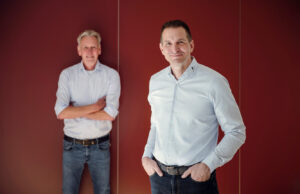 Führungswechsel beim Messeveranstalter High End Society Stefan Dreischärf und Manuel Pinke (von links, Foto: High End Society/Nicole Hoppe)