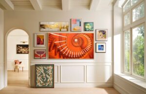 Samsung bringt Kunst von der Art Basel Paris ins Wohnzimmer The Frame Pro zeigt Deoxyribonucleic Acid Trip 1 von Tanja Nis-Hansen (Foto: Samsung)