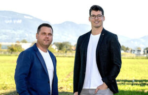 Eventagentur Adcom stellt Führung neu auf Die neuen Inhaber und Co-CEOs von Adcom Dominik Ellenberger und Alain Blaser (von links, Foto: Adcom/Patric Spahni)