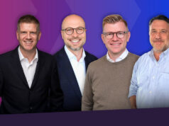 Aditus hat Info Salons Middle East übernommen Wilbert Heijmans, Sebastian Grein, Marc Luzoff und Chris Lloyd (von links, Foto: Aditus)