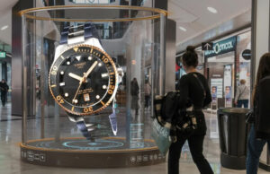 Neues Hypervsn 3D-Hologramm-Display im Flughafen Wien Hypervsn 3D-Hologramm-Display im Flughafen Wien (Foto: Airport Media)