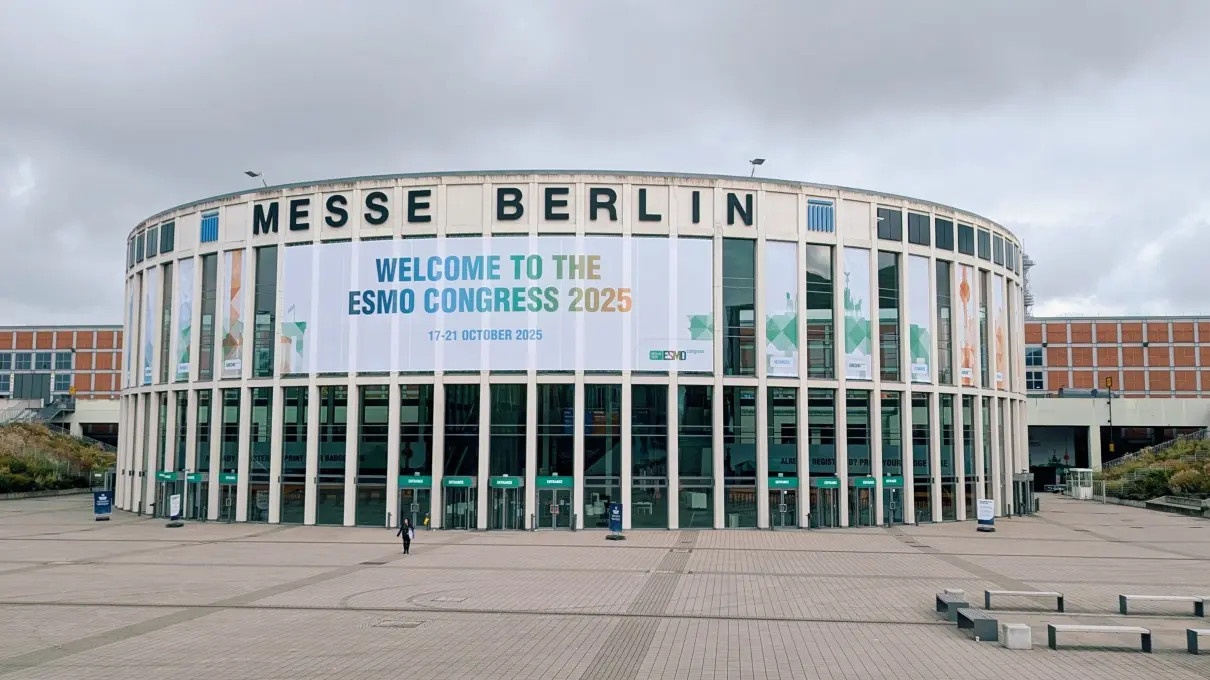 ESMO Kongress 2025 zu Gast bei der Messe Berlin (Foto: Messe Berlin) ESMO Kongress 2025 zu Gast bei der Messe Berlin (Foto: Messe Berlin)