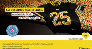 Serviceplan Berlin unterstützt BVG und NFL bei Fantrikot-Kampagne Visual zur Fantrikot-Kampagne (Foto: Serviceplan)