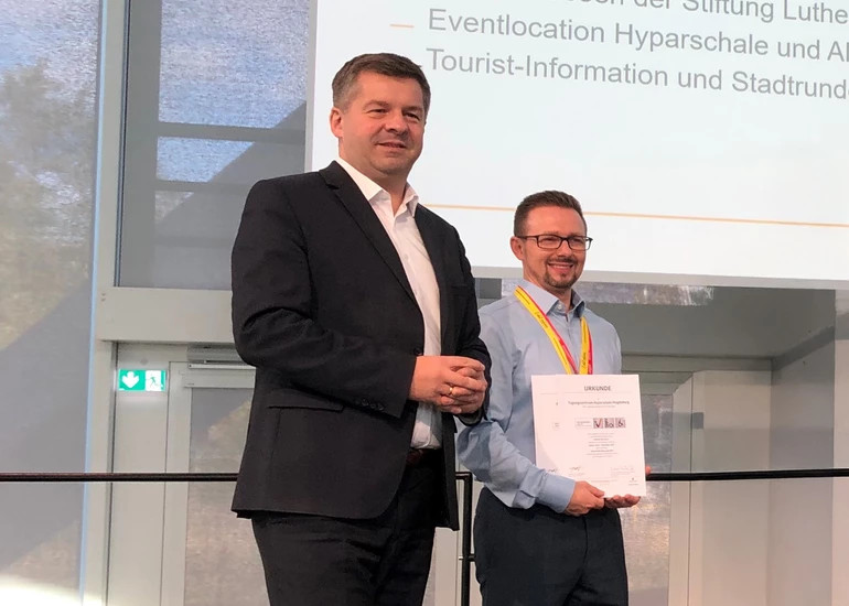 Hyparschale und AMO als barrierefreie Locations zertifiziert (Foto: MVGM) Hyparschale und AMO als barrierefreie Locations zertifiziert (Foto: MVGM)