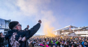 9 Mile Vodka als Sponsor beim Rave on Snow-Festival Das Rave on Snow-Festival in Saalbach-Hinterglemm (Foto: Rave on Snow)