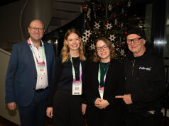 13. Messe-Impuls-Preis in Münster verliehen Henning Könicke, Kathrin Kieferle, Leandra Engels und Titus Dittmann (von links, Foto: Nico Herzog/FAMA)