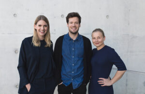 RCKT realisiert Deutschland-Auftritt bei der VivaTech 2026 Lisa Teicher, Nils Seger und Karolin Hewelt (von links, Foto: Dentsu Germany)