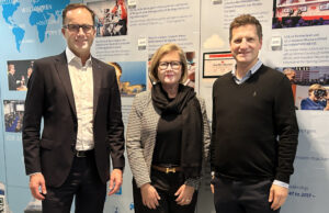 FKM-Vorstand für die nächsten drei Jahre im Amt bestätigt Dr. Jochen Köckler, Britta Wirtz und Michael Köhler (von links, Foto: FKM)