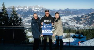 WWP-Group bleibt Vermarktungspartner der Hahnenkamm-Rennen bis 2034 Michael Huber (KSC), Robert Schmidle (WWP) und Christian Scherer (ÖSV) (von links, Foto: WWP)