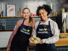 Edeka-Verbund begleitet Team Deutschland bei Olympia 2026 Bobfahrerinnen Laura Nolte und Deborah Levi (von links, Foto: Edeka)