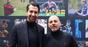 Jonas Boldt wird Senior Advisor bei projectFive Jonas Boldt mit Marc Kosicke (von links, Foto: Sportfive)