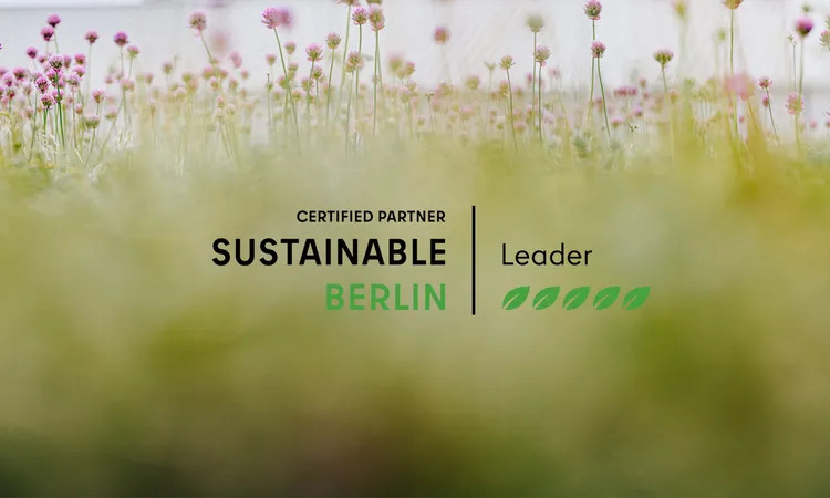 Estrel Berlin erreicht Leader Level bei Sustainable Berlin (Grafik: visitBerlin) Estrel Berlin erreicht Leader Level bei Sustainable Berlin (Grafik: visitBerlin)