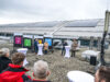 Messe Friedrichshafen: Photovoltaik-Dachanlage geht ans Netz Einweihung der neuen Photovoltaik-Dachanlage (Foto: Messe Friedrichshafen)