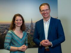 Neue FWTM-Geschäftsführerin startet am 1. April Katharina Schirmbeck und Jens Mohrmann (Foto: FWTM)