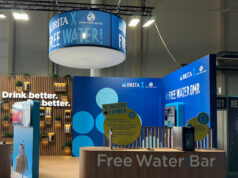 Free Water: Brita inszeniert sich bei der OMR 2026 Brita bei der OMR 2026 (Fotos: Brita)
