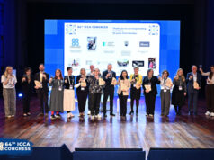 Congress Messe Innsbruck für Mitgliedschaft in ICCA und DHK geehrt Auszeichnung beim ICCA-Kongress (Foto: ICCA)