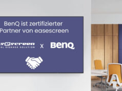 easescreen und BenQ geben Partnerschaft bekannt Visual zur neuen Partnerschaft (Foto: BenQ)