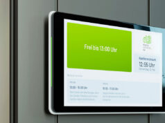 Digitale Konferenzraumbeschilderung mit dem DSB-10 DSB-10 (Fotos: digitalSignage.de)