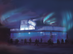 Gorbatschow mit neuer Polarlichter-Show beim Parookaville Geplante Polarlichter-Inszenierung (Visualisierung: Henkell Freixenet)