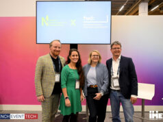 Netzwerk Nachhaltigkeit in Eventagenturen wird Teil des fwd: Tobias Weber (format:c live communication), Jessica Itterheim (George P. Johnson), Claudia Verena Krause (Vok Dams Group) und Alexander Ostermaier(fwd:) (von links, Foto: Vincent Macher)