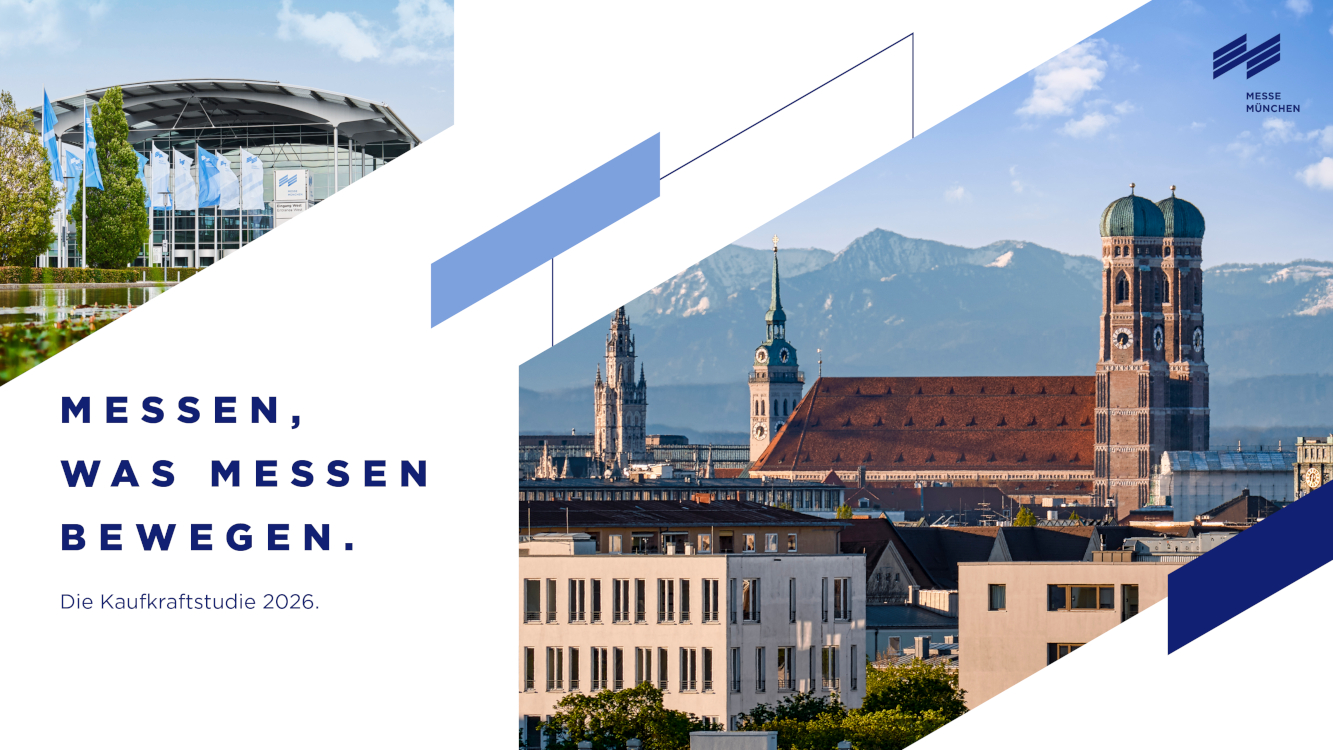 Messe München legt Ergebnisse einer aktuellen Kaufkraft-Studie vor (Foto: Messe München) Messe München legt Ergebnisse einer aktuellen Kaufkraft-Studie vor (Foto: Messe München)