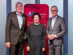 Peter Ottmann bleibt stellvertretender AUMA-Vorsitzender Peter Ottmann, Heike Jordan und Uwe Fischer (von links, Foto: AUMA/Christian Kruppa)