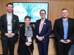 Personelle Veränderungen beim Joint Meetings Industry Council Dorian Kronenwerth, Dr. Supawan Teerarat, James Rees und Alexander Alles (von links, Foto JMIC)