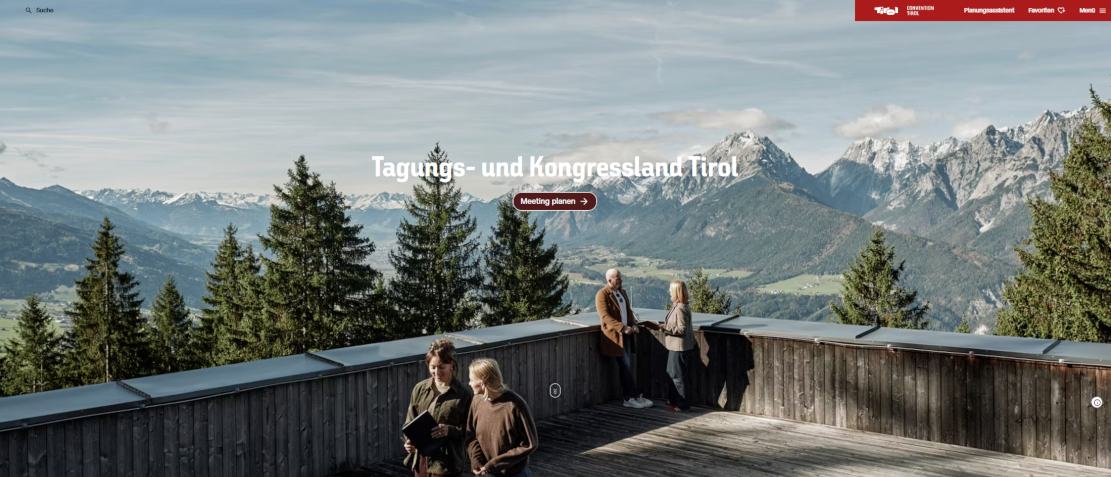 convention.tirol präsentiert sich neu (Screenshot: Tirol Werbung) convention.tirol präsentiert sich neu (Screenshot: Tirol Werbung)