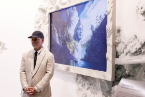 Samsung Art Store als Rauminszenierung auf der Art Basel (Fotos: Samsung)