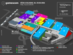 gamescom 2026: Erstmals alle verfügbaren Flächen ausgebucht Hallenplan der gamescom 2026 (Grafik: Koelnmesse)