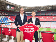 Neue Erlebnisformate: Miele und FC Bayern bleiben Partner Dr. Axel Kniehl und Rouven Kasper (von links, Foto: Miele)