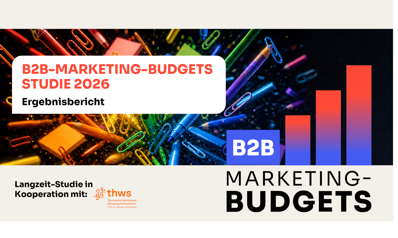 Visual zur Studie „B2B-Marketing-Budgets 2026“ (Grafik: bvik) Visual zur Studie „B2B-Marketing-Budgets 2026“ (Grafik: bvik)