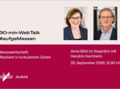 AUMA-Webtalk: Messeplatz Deutschland zeigt sich resilient (Grafik: AUMA)