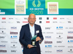 Jörg Grede als Top-Tagungshotelier 2026 ausgezeichnet Preisträger Jörg Grede (Foto: repecon/Sandra Hauer)