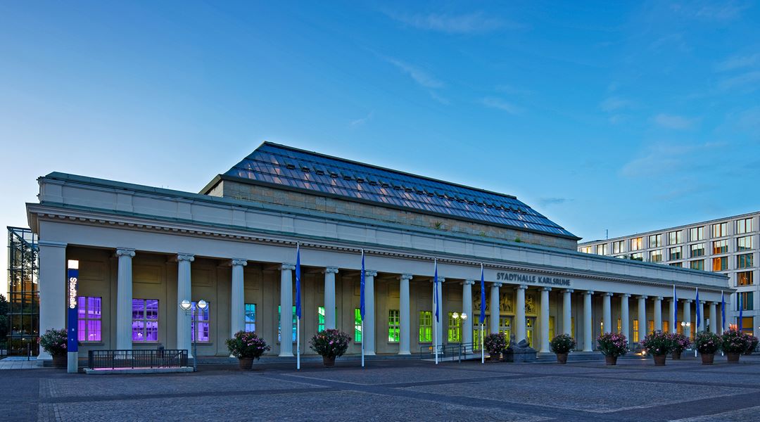 Karlsruher Stadthalle (Foto: Messe Karlsruhe) Karlsruher Stadthalle (Foto: Messe Karlsruhe)